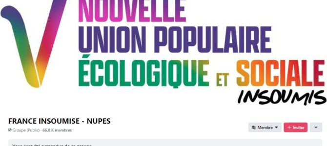 Suspendue par la NUPES